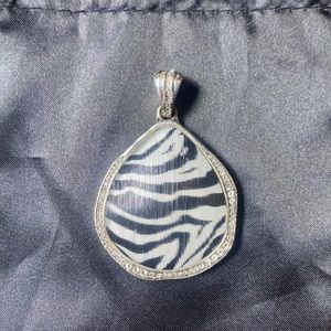 Brighton zebra print pendant